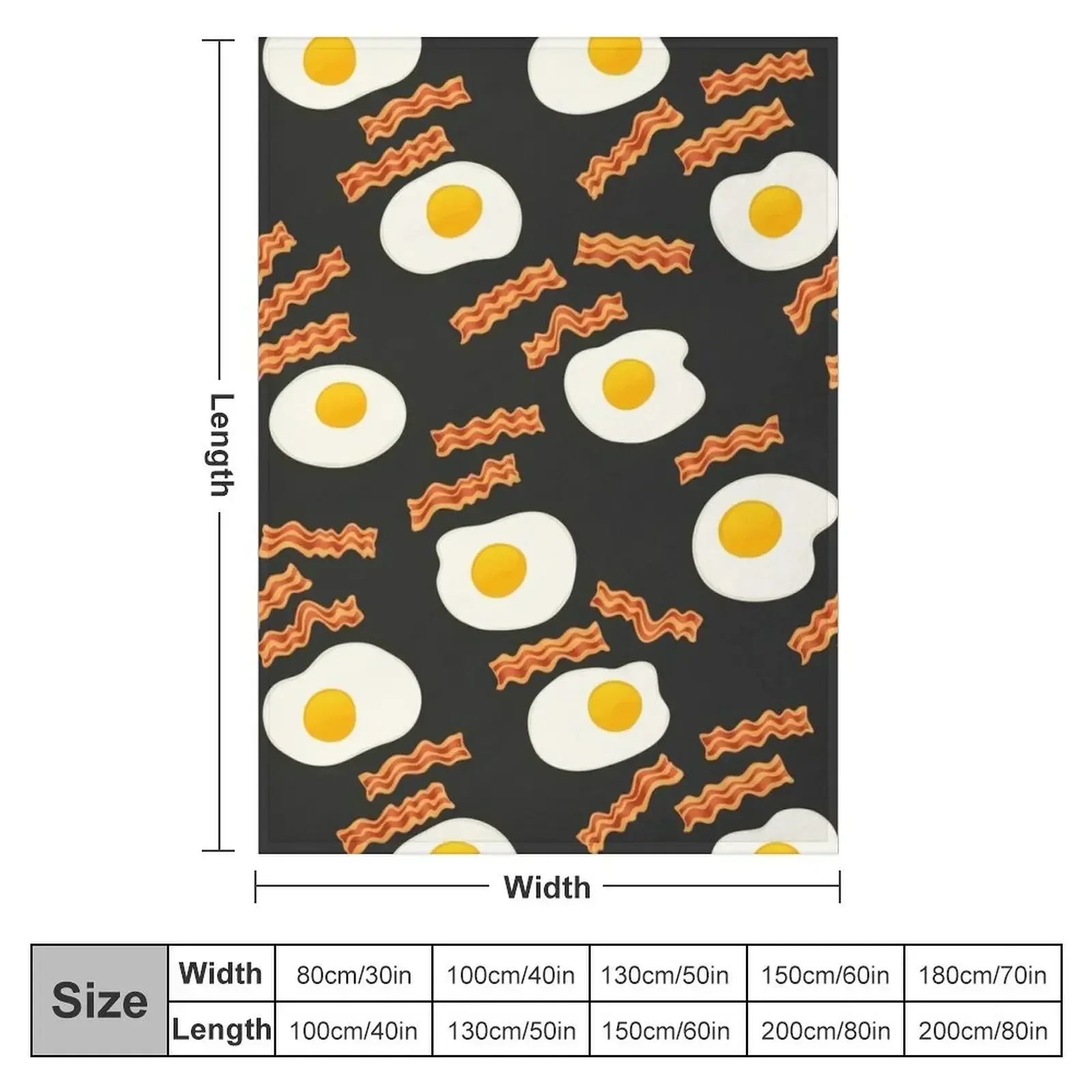 egg and beacon Throw Blanket