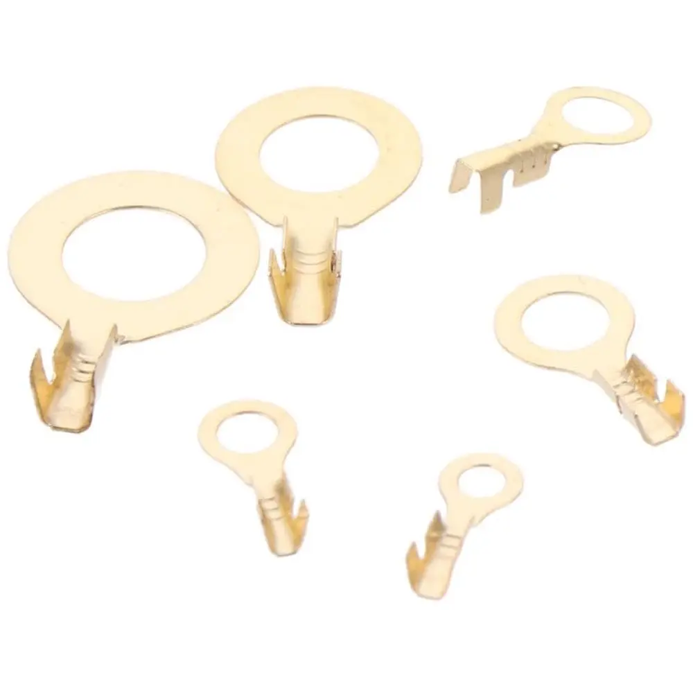 150 шт. M3 M4 M5 M6 M8 M10 Ассортимент медных кольцевых клемм, неизолированные обжимные разъемы для проводов с открытым стволом, медь O-образного типа