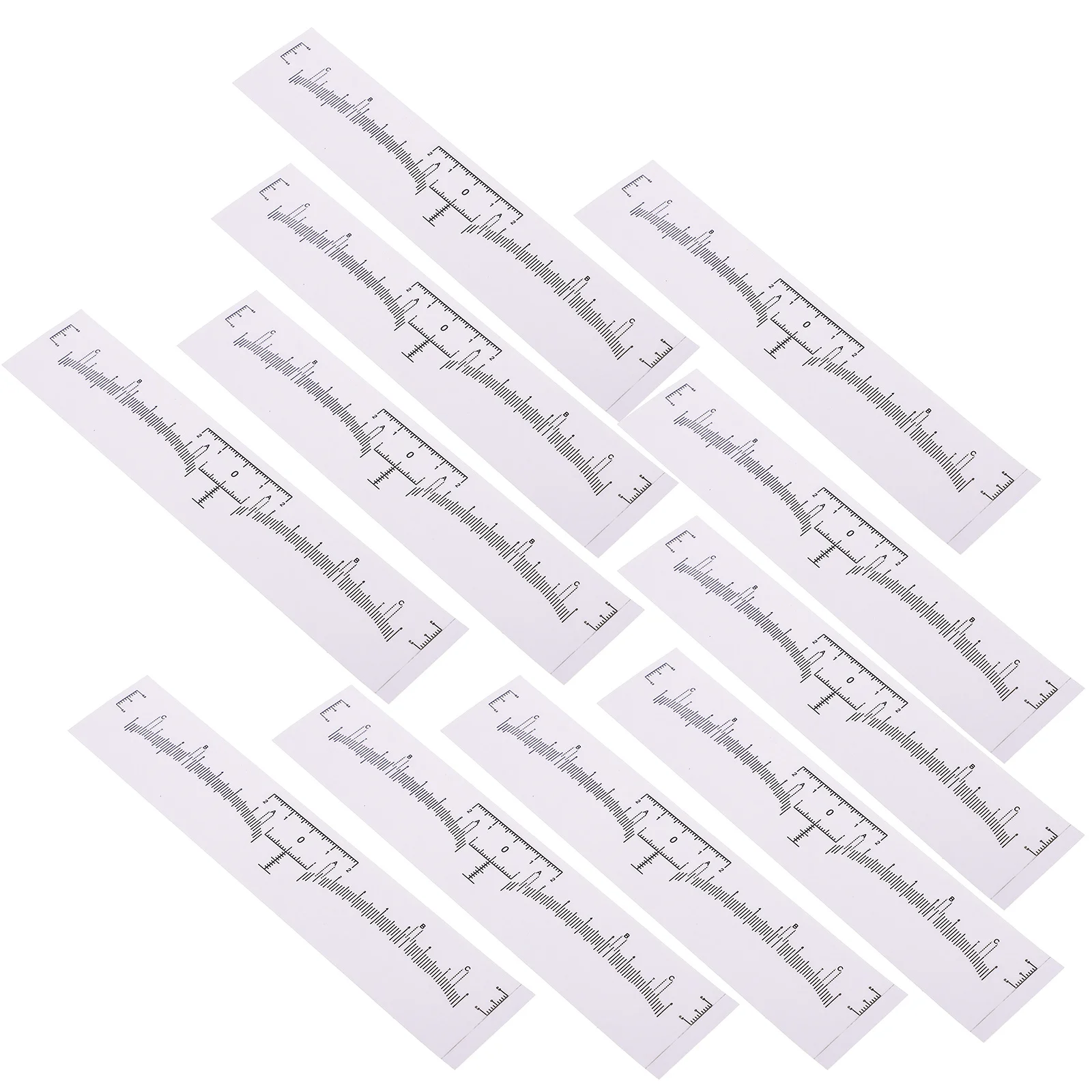 

100pcs Eyebrow Rulers Professional Flexible Brow Measuring Tool For Eyebrow Positioning Portable Stencil Women Makeup Tattooing