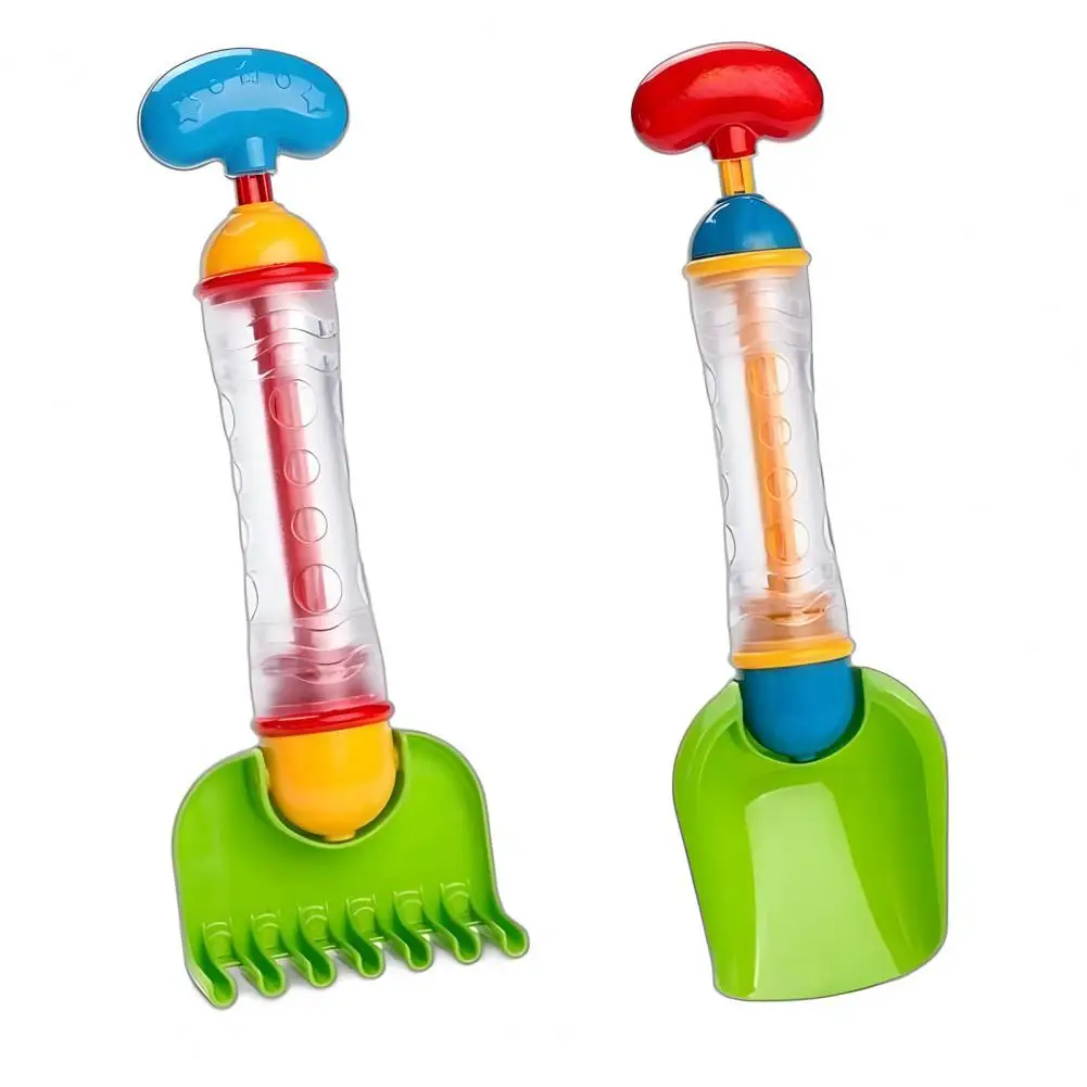 

Kids Water Toy Sand Digging Tools Set with Water Shooter Toy Gardening Rake Capacity Water for Toddlers