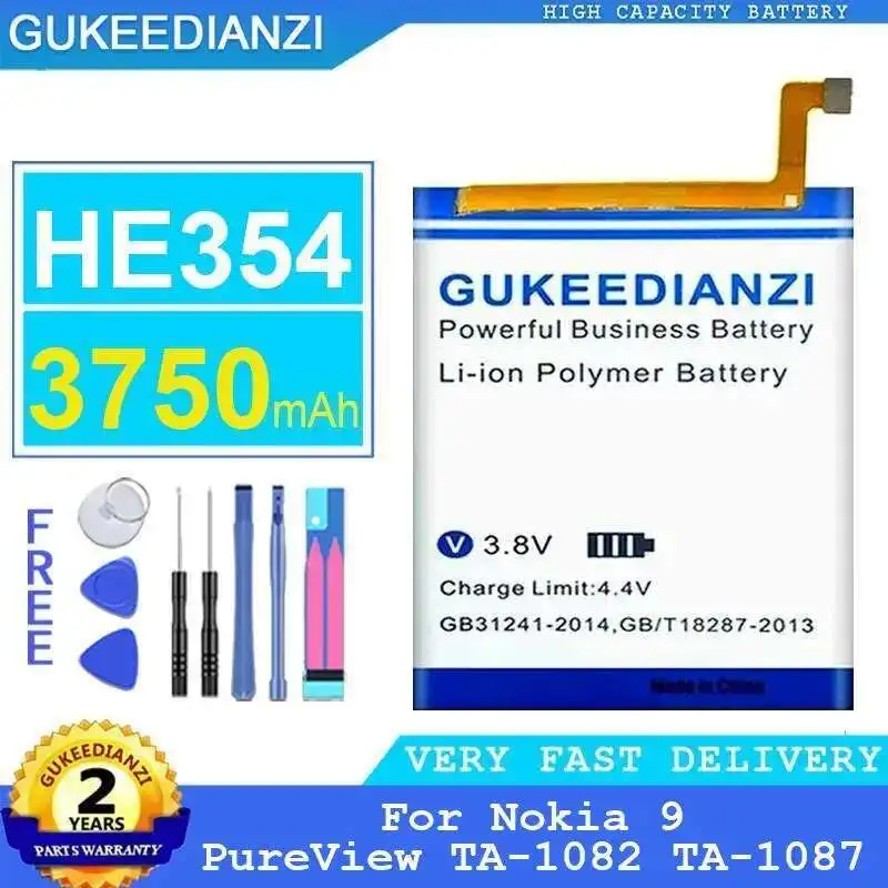 

HE354 3750Mah Long-Lasting Performance For Nokia 9 Pureview TA-1082 TA-1087 Mobile Phone Battery Stable