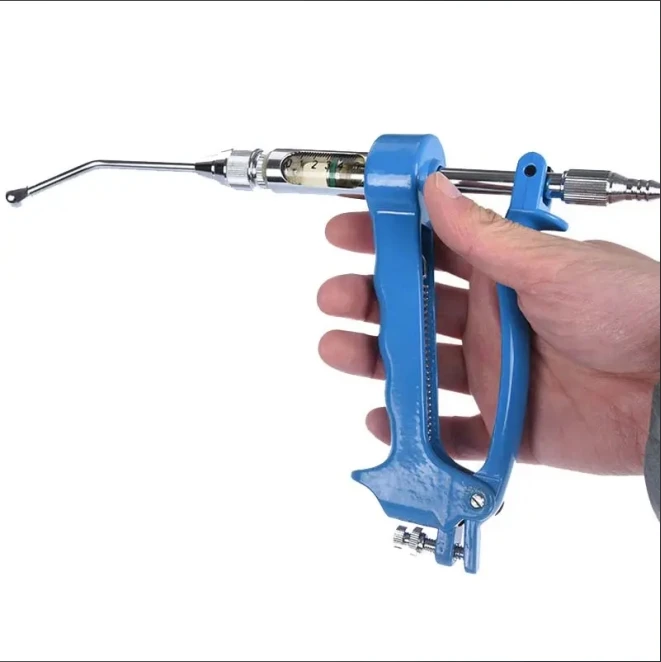Veterinary Automatic Continuous Drencher Filling Drenching Gun With Bottle For Poultry Livestock Farm