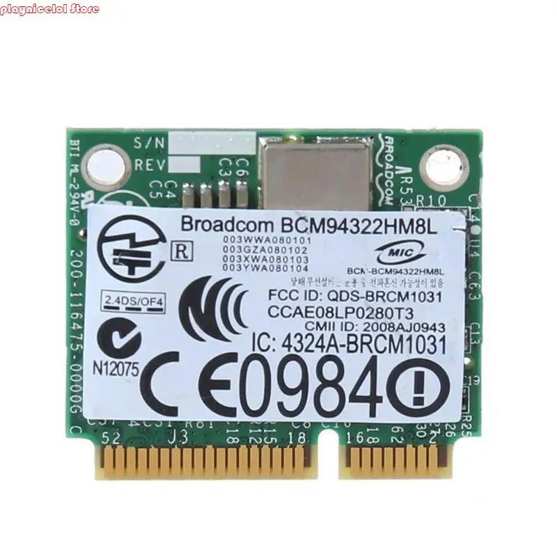 E8BA Mini PCI-E BCM94322HM8L DW1510 Dual Band 300m Wireless Card für E4200 E5500