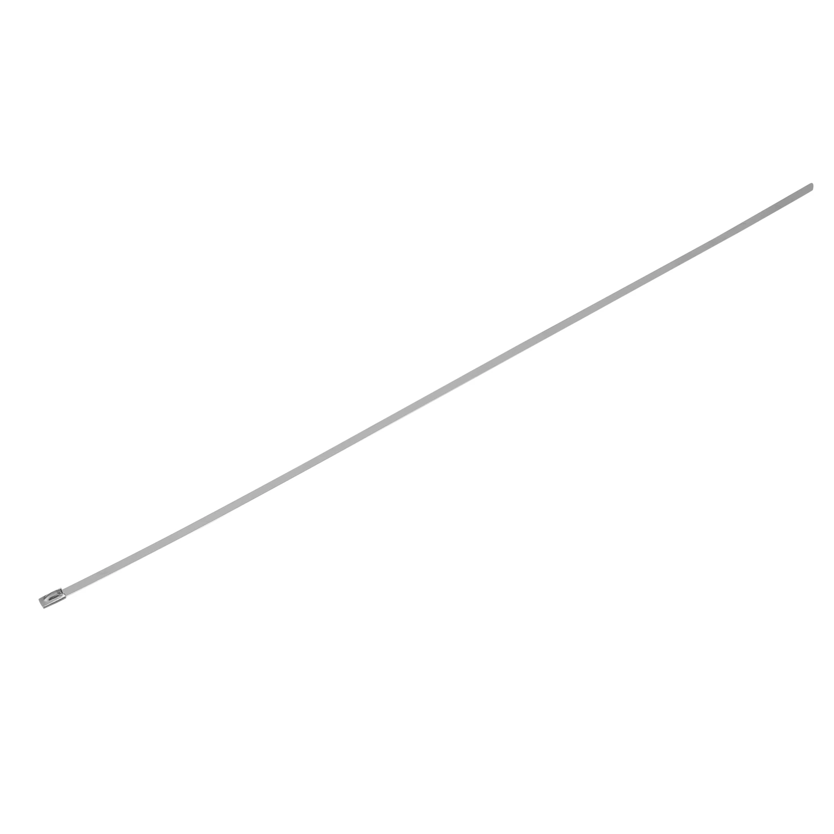 

AT29-200Pcs 17.7 Inch Stainless Steel Locking Cable Ties For Exhaust Pipe Header Wrap Tape Silver