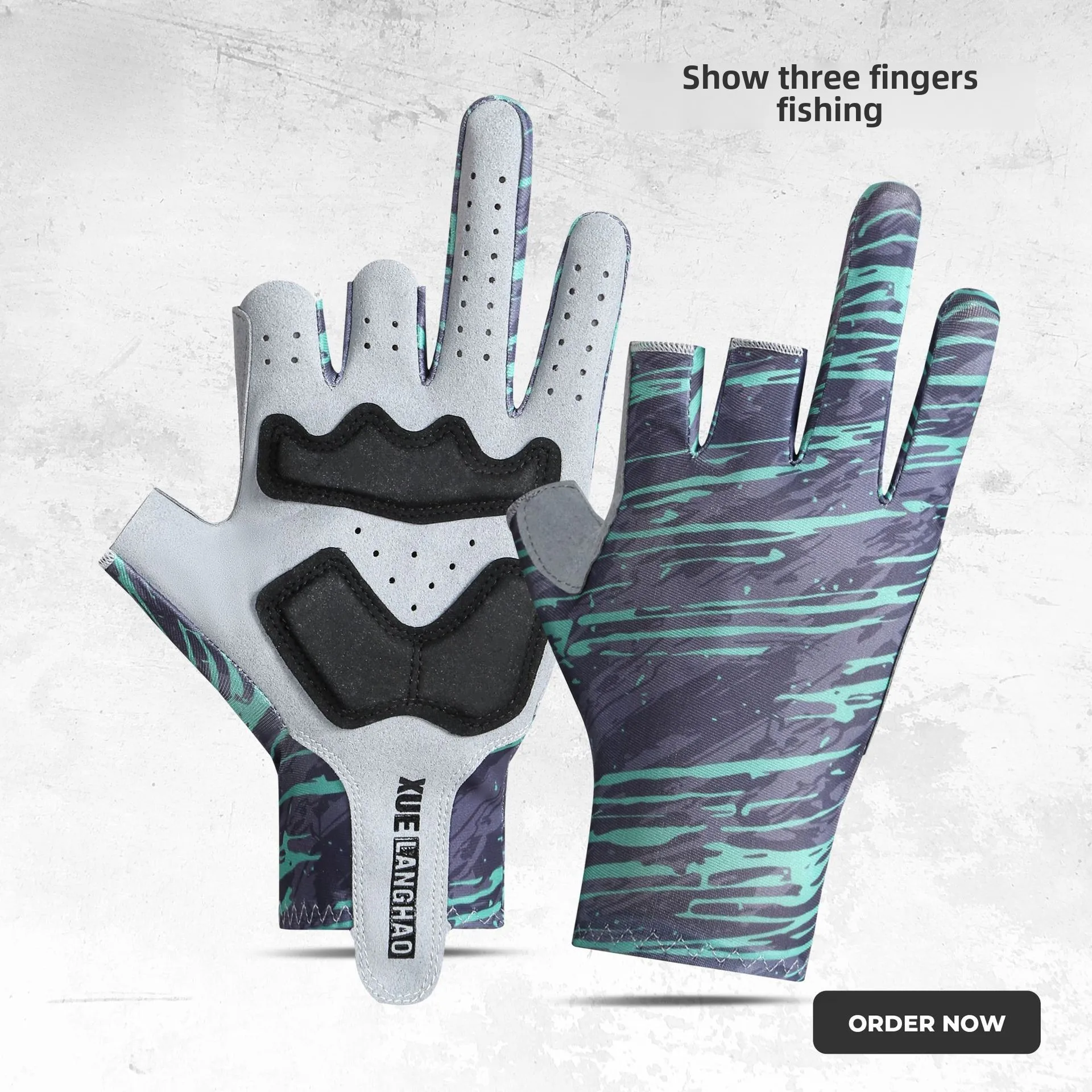 

New Fishing Gloves Men's Outdoor Fishing Ice Gloves Sunscreen Exposed Finger High Elastic Anti-Slip Half Finger Gloves