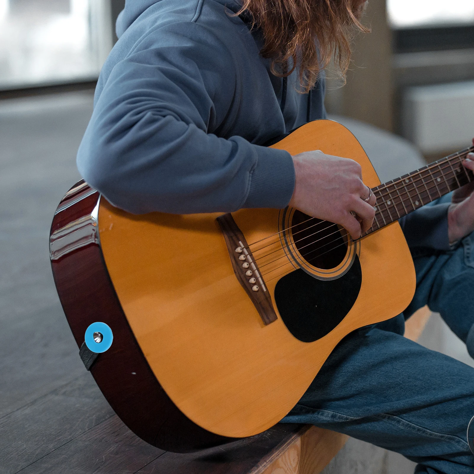 

6pcs Silicone Guitar Strap Pads Anti-Slip Non-Slip Fixer Wear-Resistant Durable Portable Safety Accessories Bright Color High