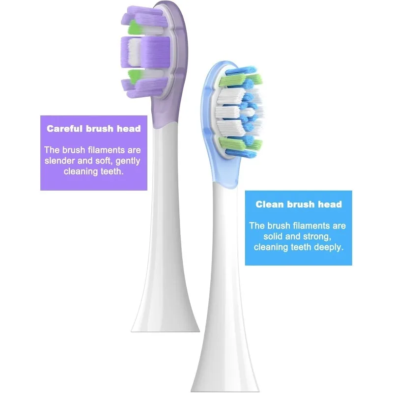 Toothbrush Head Soft Bristle 4PCS Replacement Brush Heads for Oscillation Electric Toothbrush Pro Mijia MES610 MES609