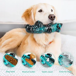 Large Durable Dog Chew Toys For Aggressive Chewers Tough Nylon Beef Flavor Pet Toys Puppy Bone Teeth Cleaning Play Game