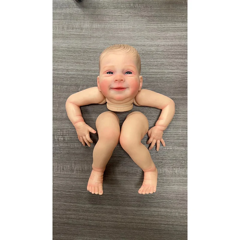 

NPK 18Inch Already Painted Reborn Doll Kit Sebastian Limited Edition lifelike 3D Skin Visible Veins with Cloth Body and Eyes