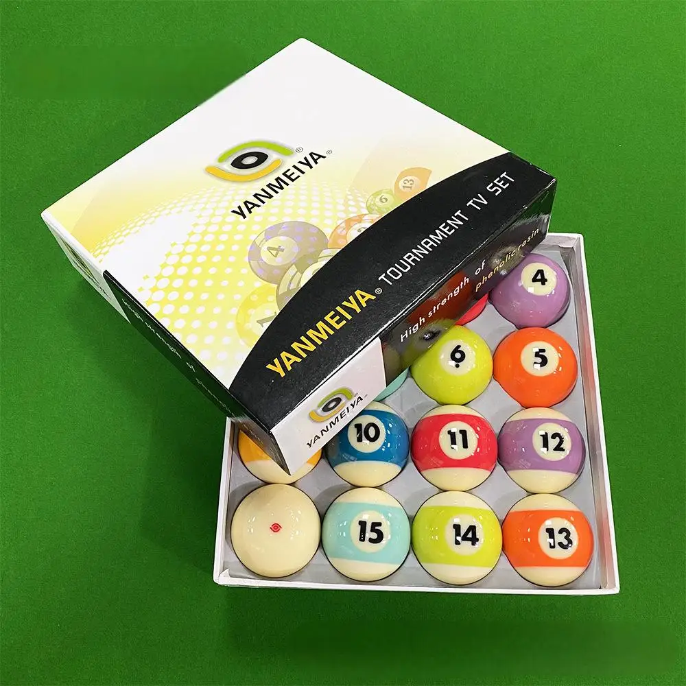 YANMEIYA Colorful 16-piece 57.2mm Pool Billiard Ball Complete Set One-eyed Dragon Design Tournament Use Customizable 3.5kg