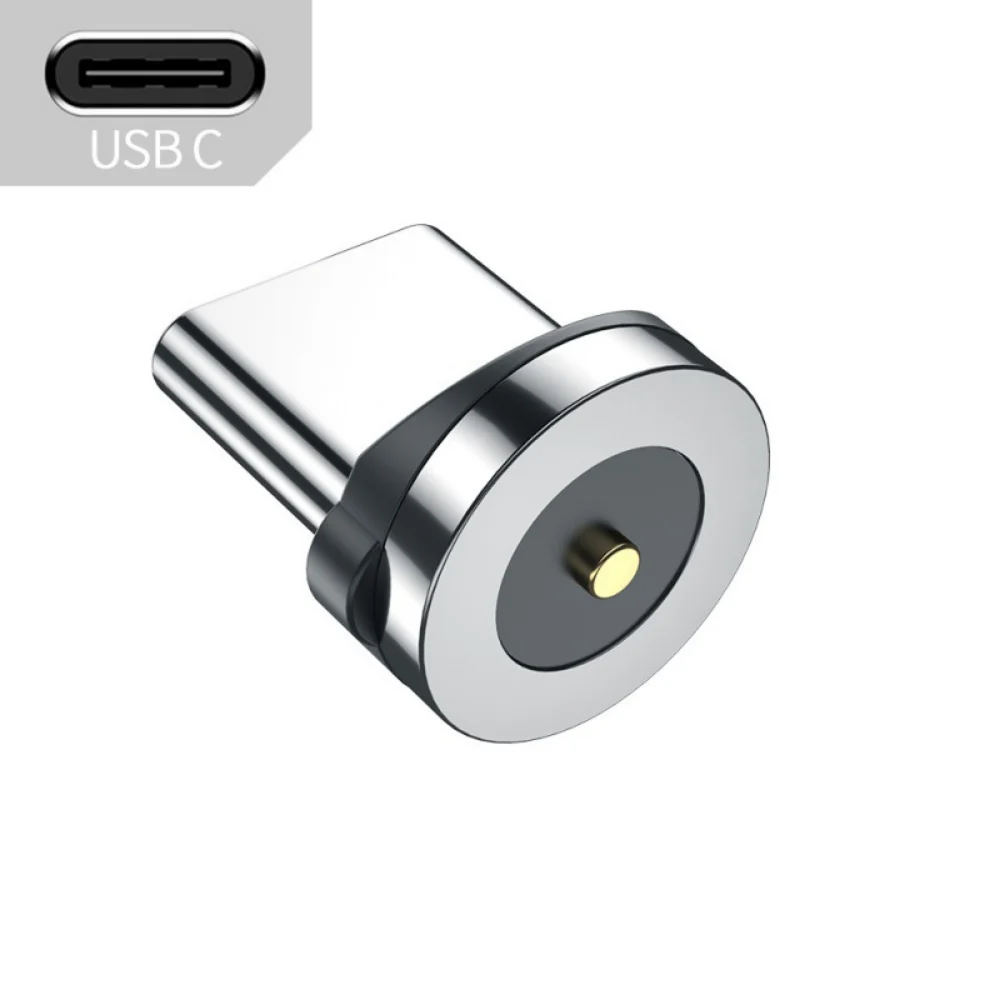 Magnetic Cable Plug Round 3A Fast Charging Adapter Type C Micro USB IOS Dust Plug Adapter For iPhone Samsung Xiaomi