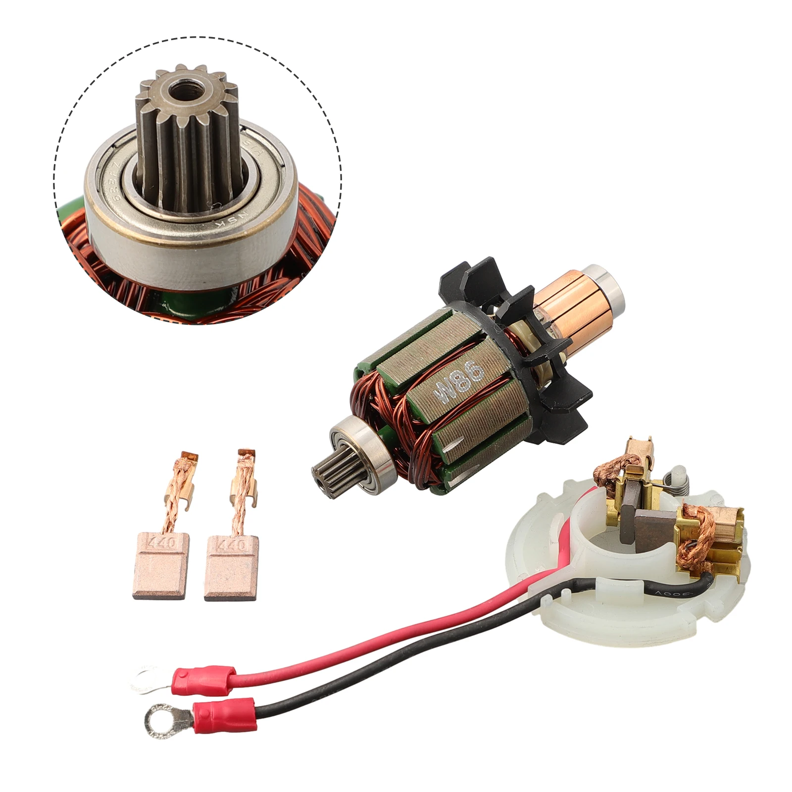 

Armature Carbon Brush Holder BHP456 Carbon Brush DDF456 For DHP456 BHP456 BDF Power Tools Replacement Accessories