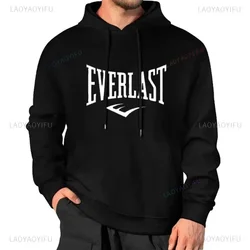 EVERLAST Men's Hoodies Fashion Long Sleeve Printing Sweatshirt New Autumn Winter Harajuku Pullover Sports Man's Hooded Sweatshi