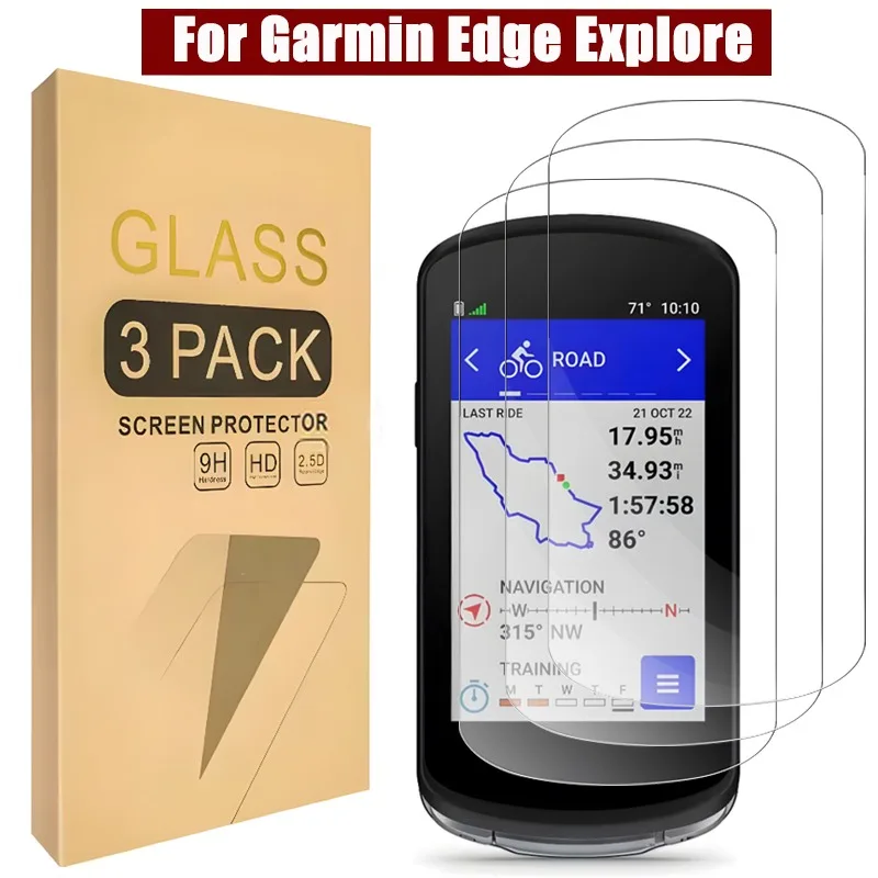 

3-1PCS Tempered Glass for Garmin Edge 1040 1030 830 840 520 530 540 Bicycle GPS Stopwatch Screen Protector For Edge Explore 2