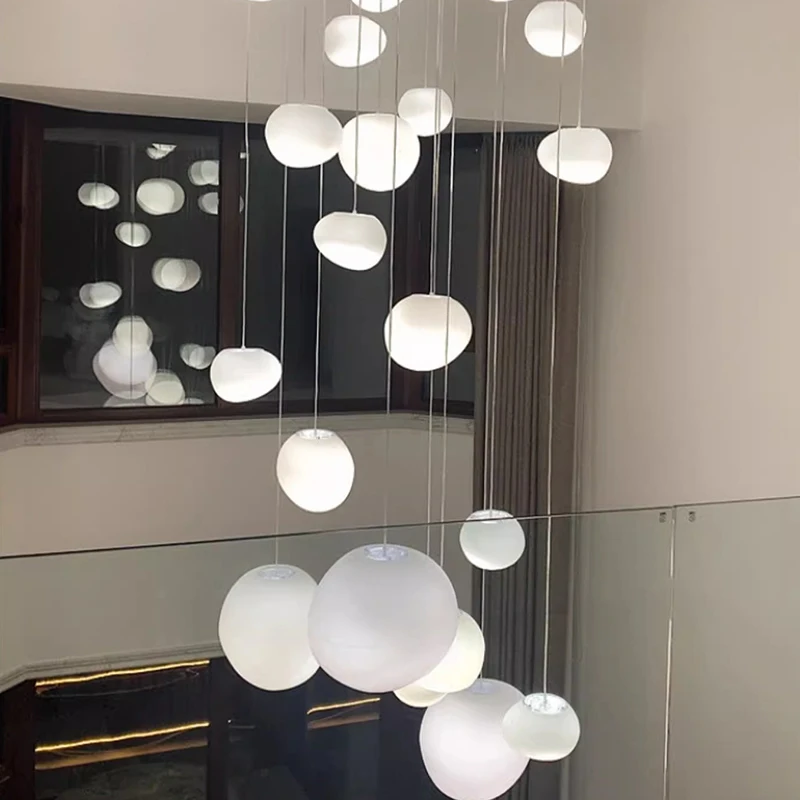 Modern staircase pendant light LED pendant light indoor decoration lighting modern intelligent application lighting