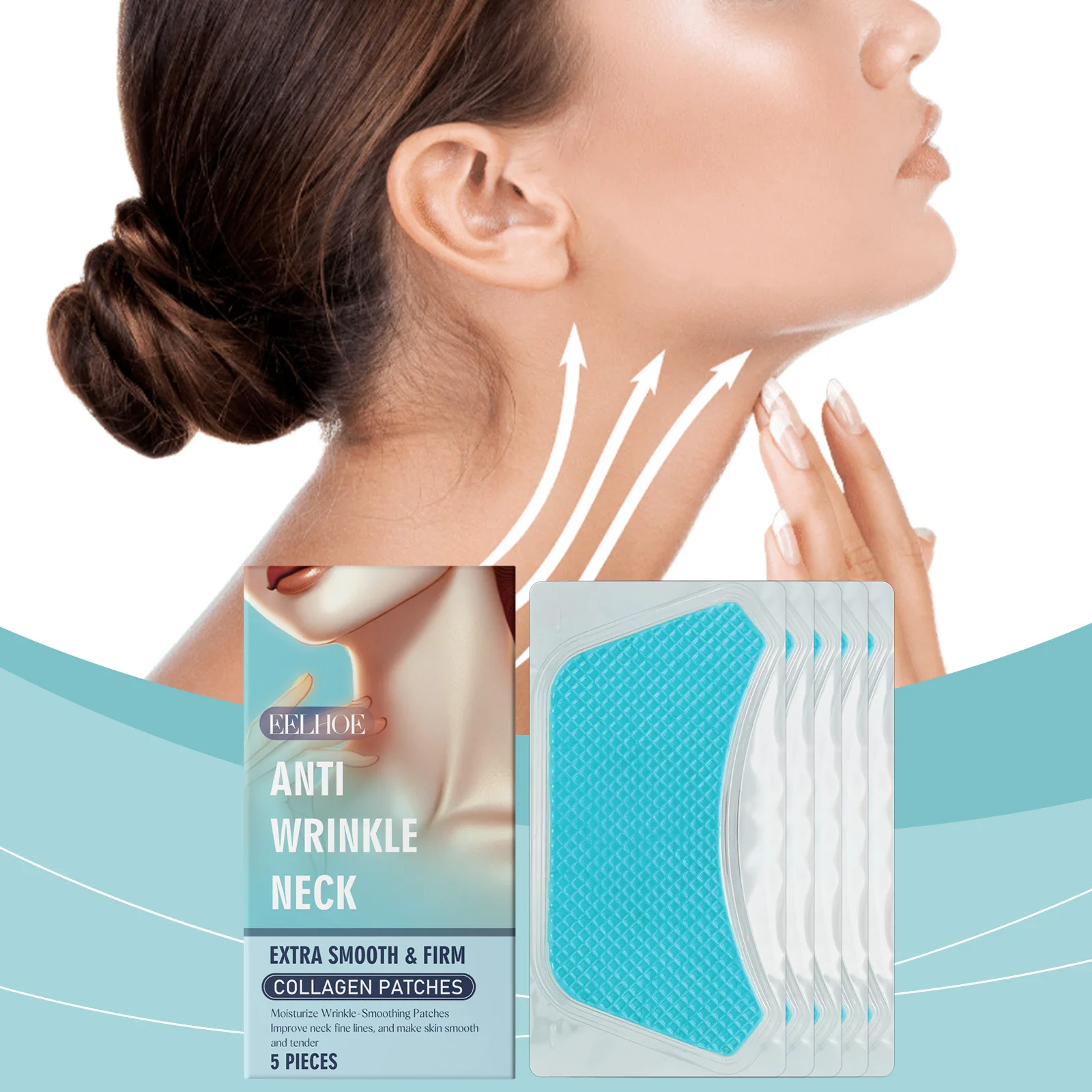 

Eelhoe Neck Mask Patch Collagen Gently Nourishes Lifts The Neck Skin Providing Elasticity Moisturization Skincare For The Neck