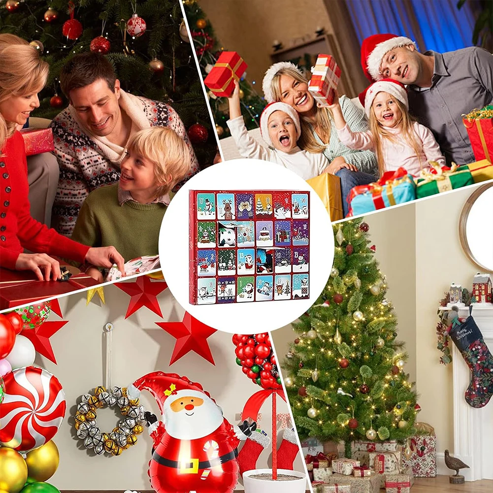 جوارب عيد الميلاد تقويم القدوم 2025 تقويم قدوم عيد الميلاد مع 24 زوجًا من جوارب عيد الميلاد تقويم العد التنازلي لعيد الميلاد للنساء والرجال #1