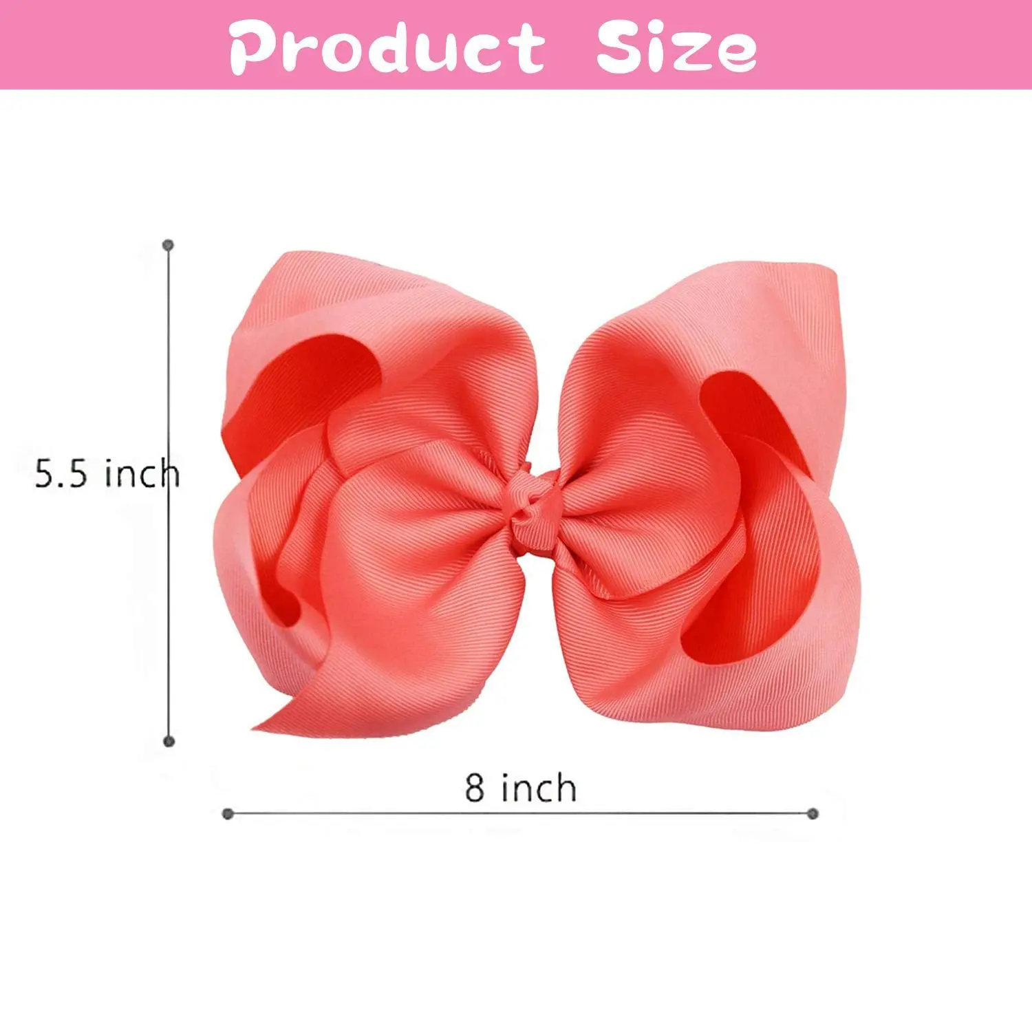 20PCS Hair Bows Clips Grosgrain Ribbon Alligator Barrettes Hairpins Accessories for Girls Toddler Infants Kids Teens Children