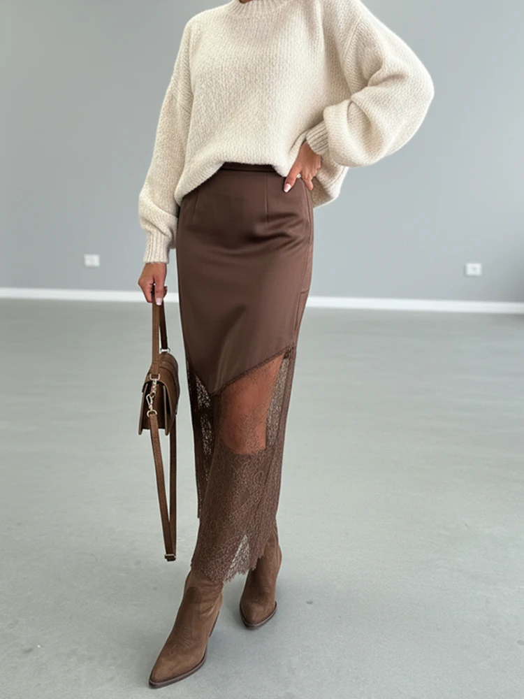 فستان ماكسي نسائي مثير غير منتظم من الجلد بدون حمالات موضة بدون أكمام بدون ظهر مجوف عالي الخصر فساتين نحيفة للحفلات المسائية #4