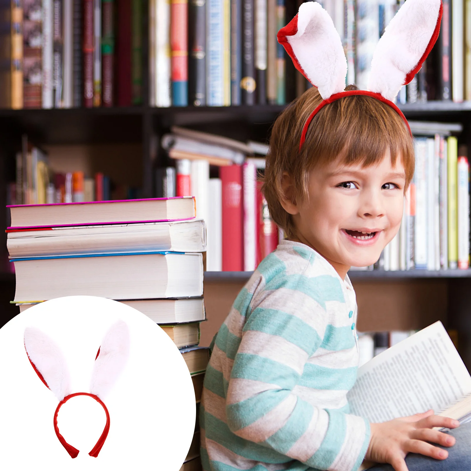 

Bunny Ears Headband Exquisite Large Colorful Rabbit Ears Hairband for Bridal Shower Club Cosplay Bunny Costume