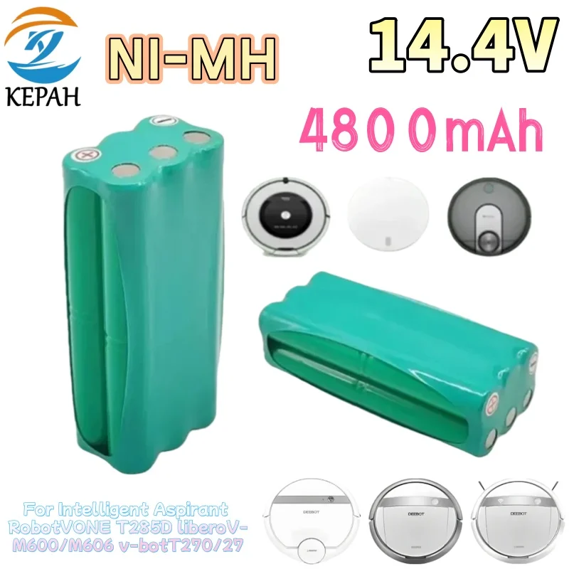 NEW 14.4V AA NI-MH 2000mah Vacuum Cleaner Battery for Intelligent Aspirant Robot VONE T285D liberoV-M600 / M606 v-botT270 / 27