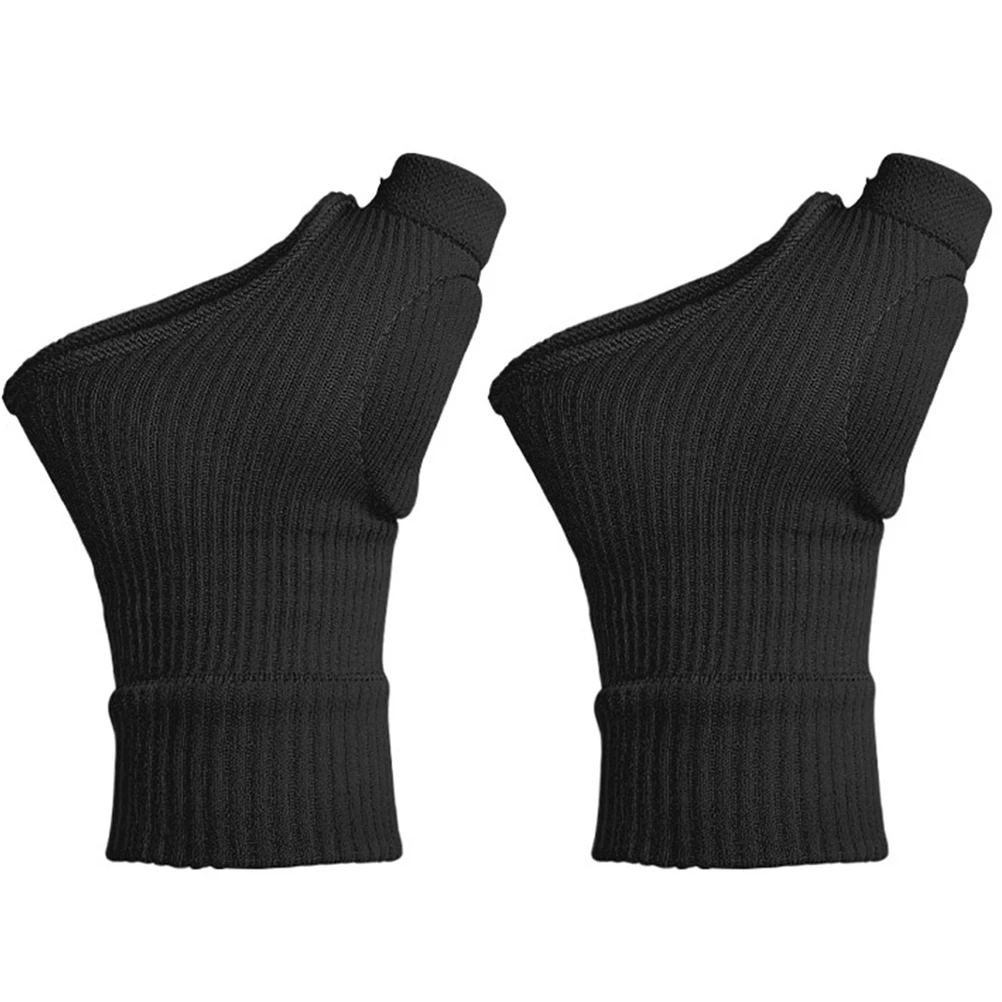 

Wrist Gloves Braces Comfortable Support Supply Rest Wear resistant Black L Size Pair Thumb Holder Wrist Compression Arthritis
