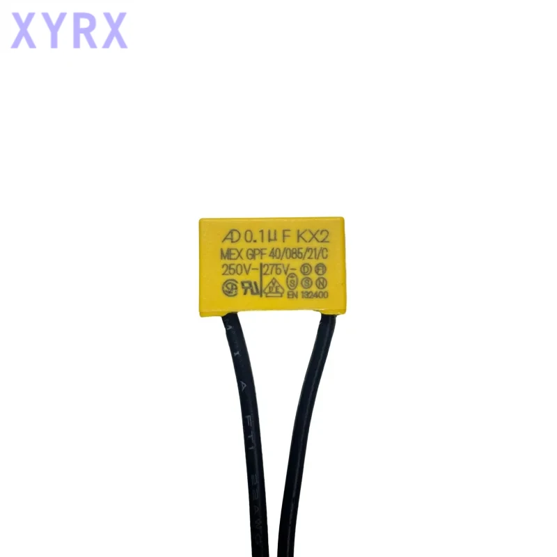 5PCS AD K X2 Safety capacitance Tape line 0.1uF 0.15uF 0.22uF 0.33uF 0.47uF 250V-275V Housing Flexible wire safety capacitor