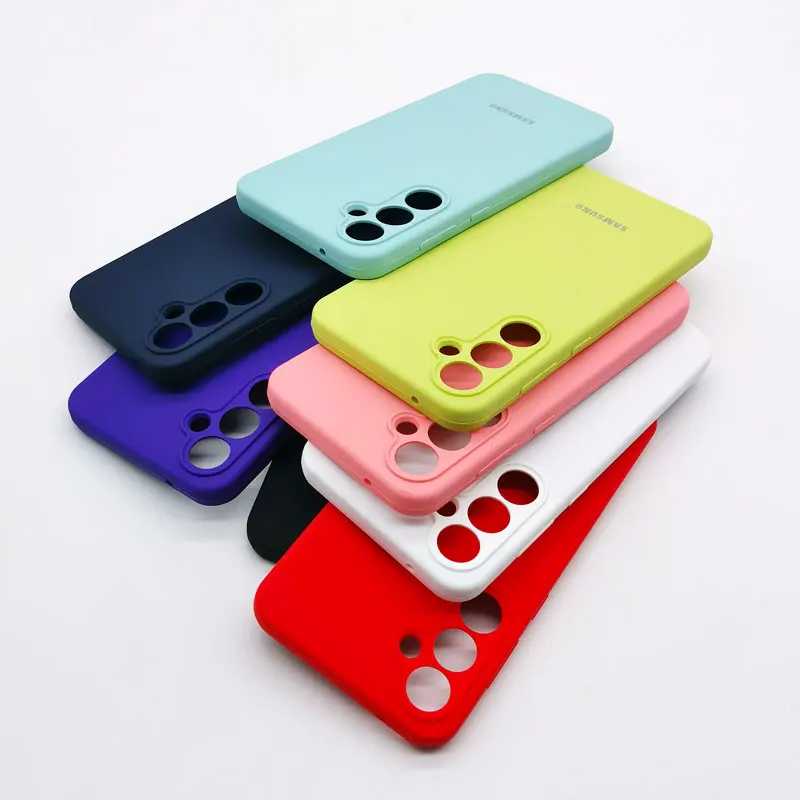 For Samsung Galaxy S24 S23 S22 Plus Ultra case Liquid Silicone Phone Cover For Galaxy S23FE S24+ S23+ S22+ Back Protective Case