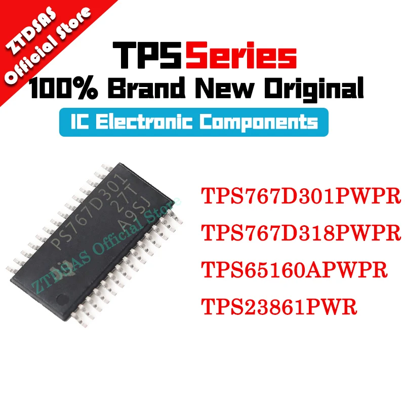 TPS65160APWPR TPS767D301PWPR TPS767D318PWPR TPS23861PWR TPS65160 TPS767D301 TPS767D318 TPS23861 IC Chip HTSSOP-28