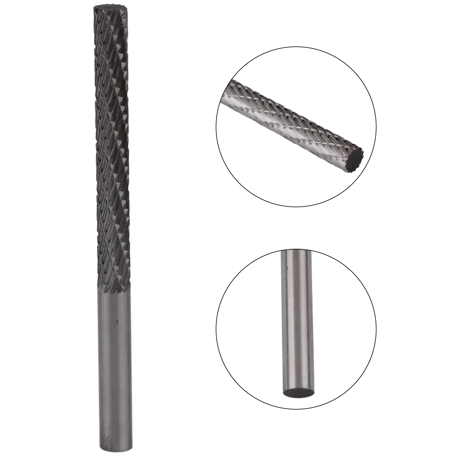 Picture 3: 1pc Carbide Rotary File 6mm Shank Rotary Burr Milling Cutter Drill Bit Engraving Bits For Plastic Wood Metal Carving