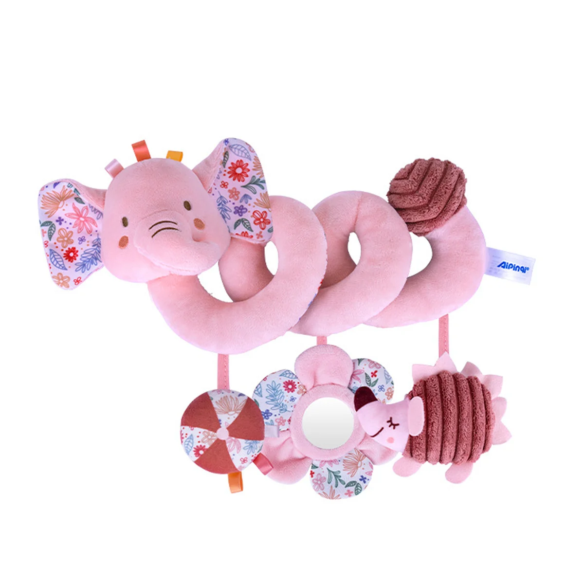 Spiral Car Seat Toys Stroller Toy for Babies - Baby Crib Hanging Rattles Toys with Rattle, Ideal Interactive Toy for Infants