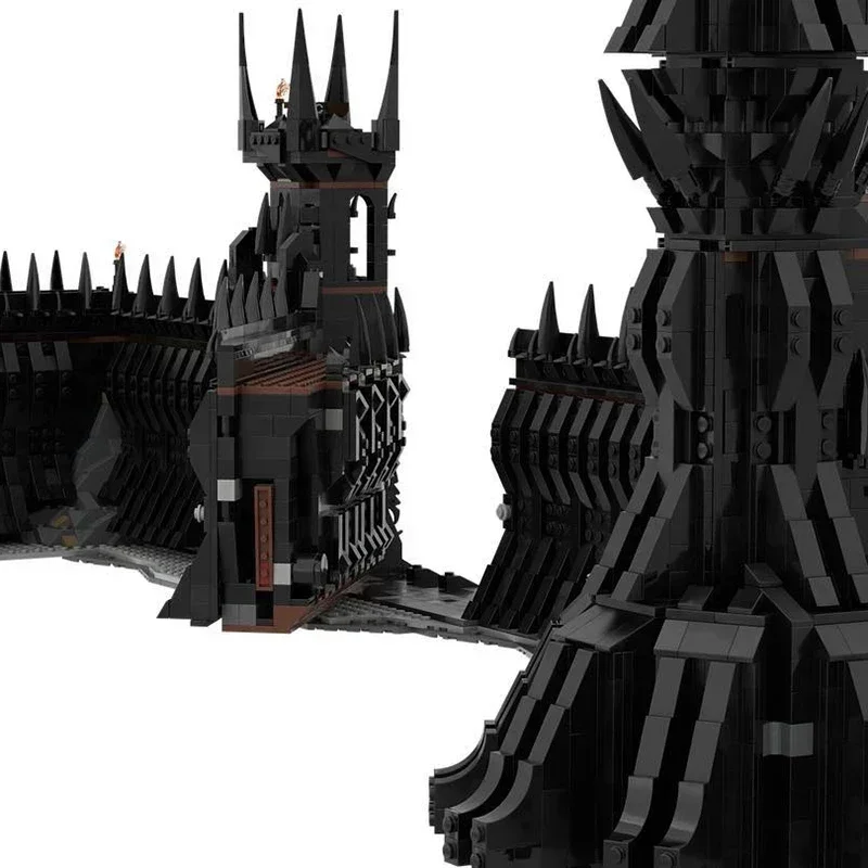 Magische Ringe Film Modell Moc Bausteine UCS Black Gate Technologie Modulare Blöcke Geschenke Weihnachten Spielzeug DIY Sets Montage