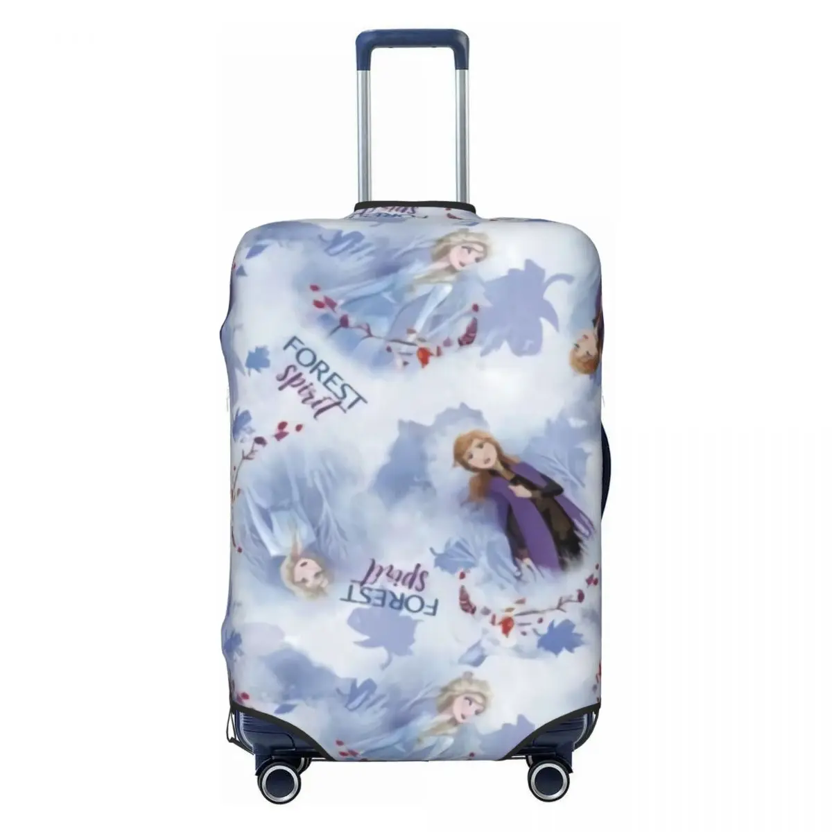 

Custom Frozen Travel Luggage Cover Dust Proof Elsa Anna Anime Suitcase Cover Protector Fit 18-32 Inch
