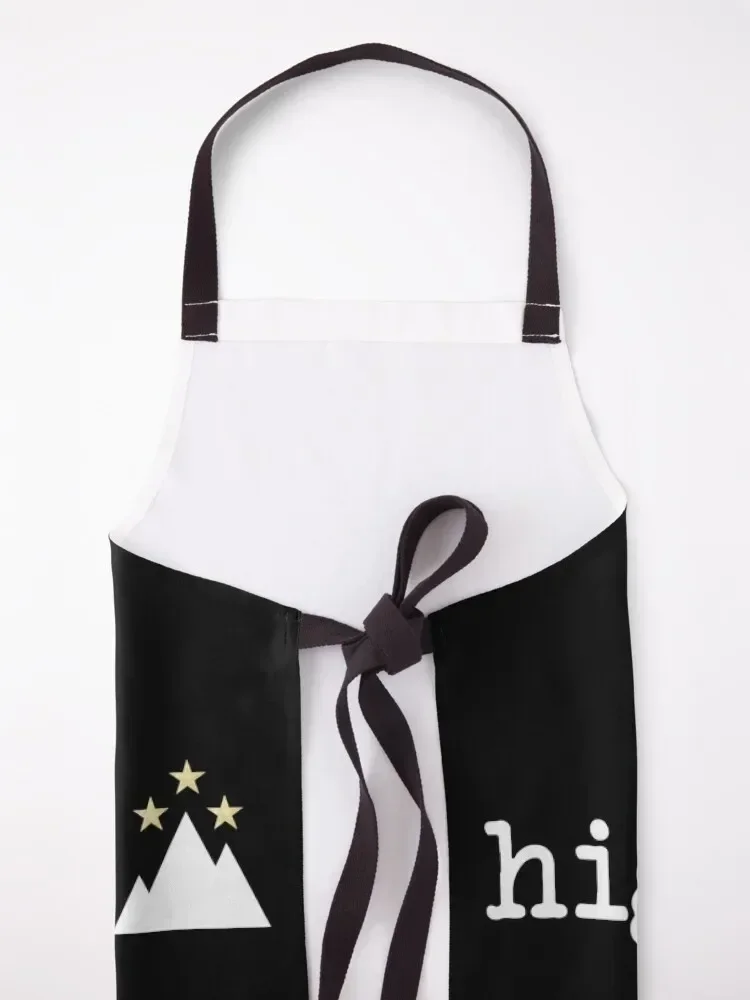 High Lady - White Text Color Apron Woman Work Kitchen on the wall Apron