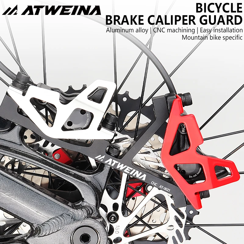 AliExpress NONE ATWEINA MTB Brake Caliper Guard CNC Aluminum Alloy Protection Cover for Mountain Bike Easy Install Bicycle Accessory