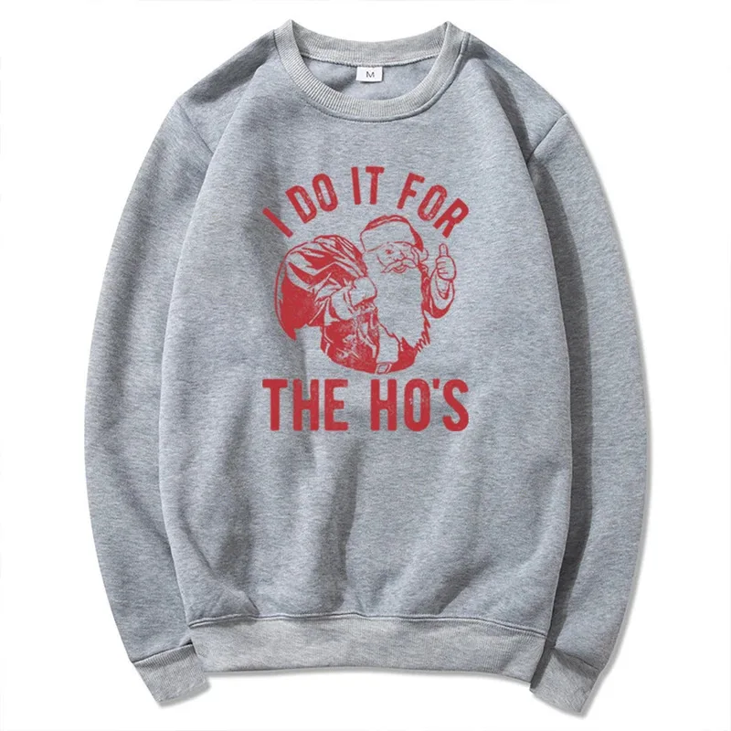 DY20Rude عيد الميلاد البلوز أفعل ذلك ل Hos مضحك سانتا عيد الميلاد هوديي سانتا كلوز عيد الميلاد سترة الرجعية عيد الميلاد Sweatshi