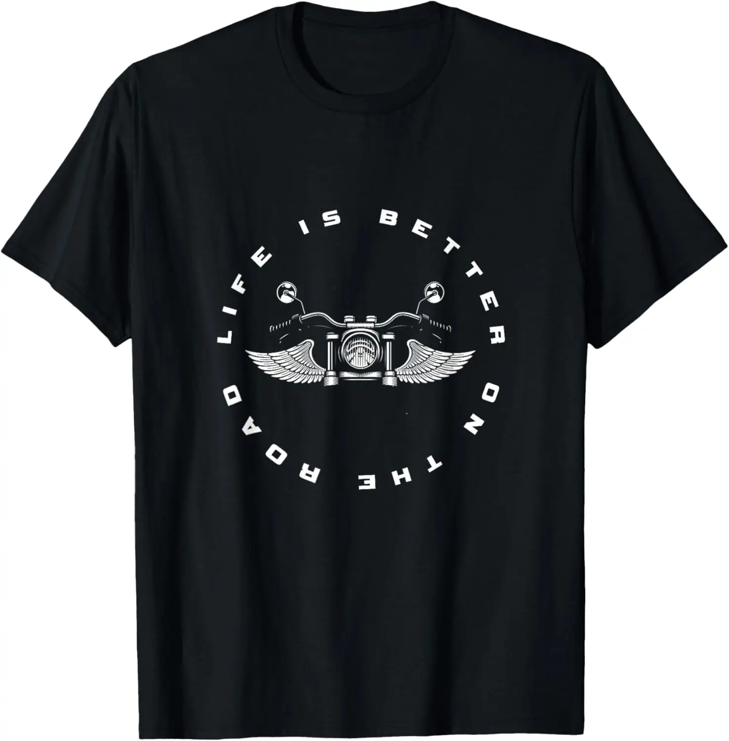 

Unisex-Kids Classic Fit Black Motorcycle T-Shirt Motorcycle