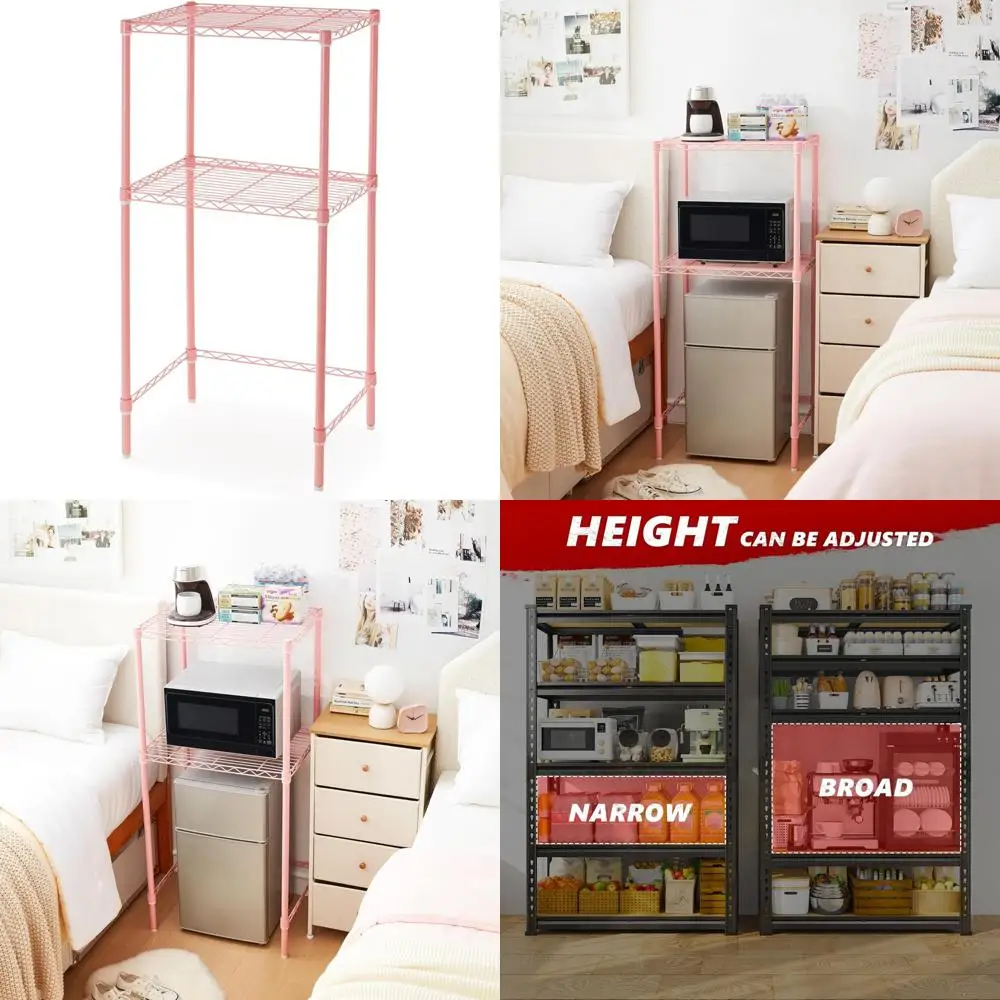 رف صغير وردي قابل للتعديل مع سوبريما ®   تكنولوجيا لحلول التخزين الأمثل