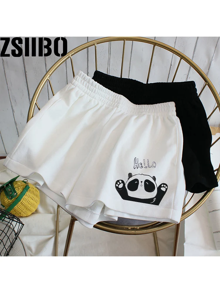 Panda Cute Print printed sports shorts female summer female shorts Shorts Y2k Harajuku Fashion Sports Sweatpants Beach Couple