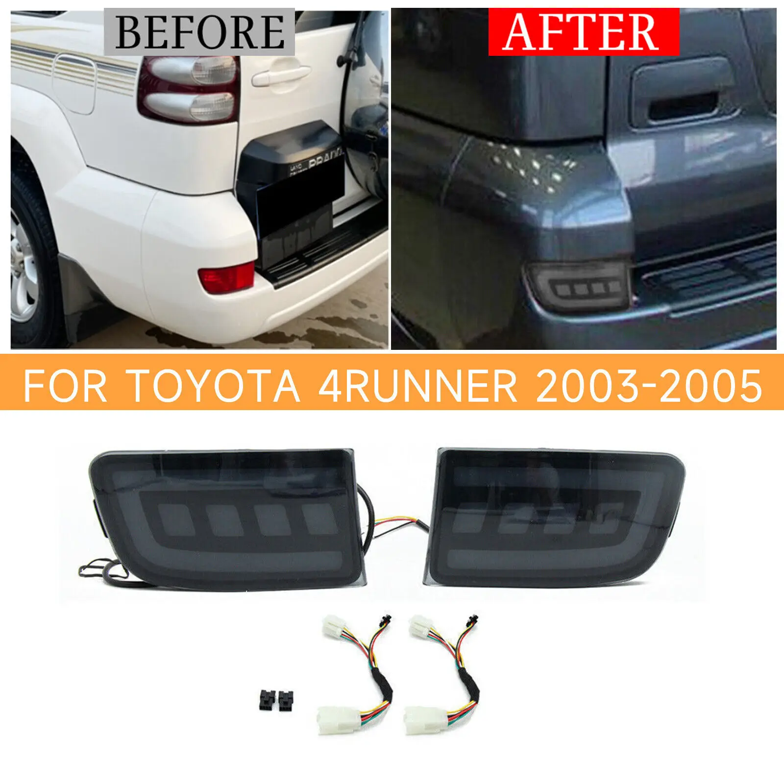 

Для Toyota 4Runner 2003-2005 Prado 2002-2009 светодиодный стоп-сигнал заднего бампера