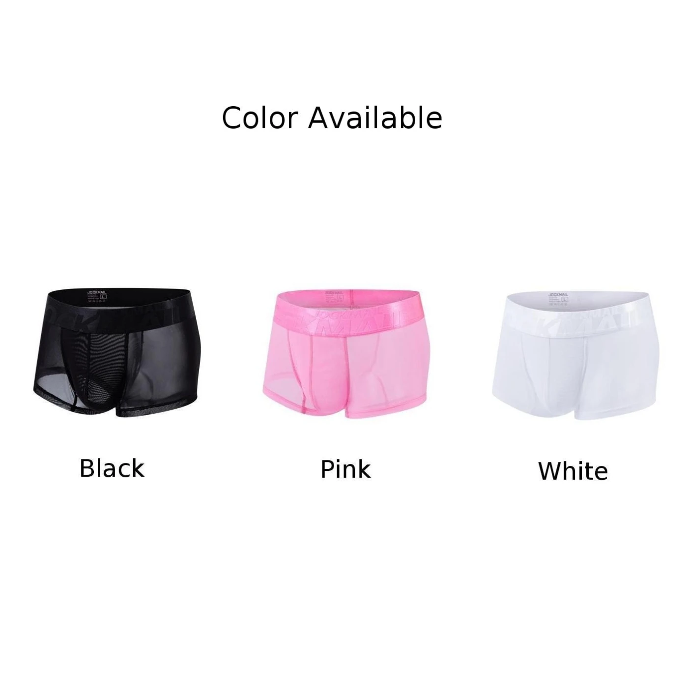 Men\'s Sexy Briefs U Convex Pouch Panties Ice Silk Sheer Underwear Breathable Underpants Elastic Shorts Ultra-Thin Lingerie