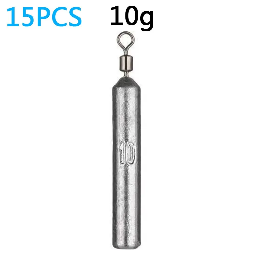 Angel gewicht 15 teile/los Sinker form 3,5g 5g 7g 10g 14g 20g Rohr Kugel Lot Anhänger Metall Jig Sast Sea Tackle Kit Pesca Werkzeug