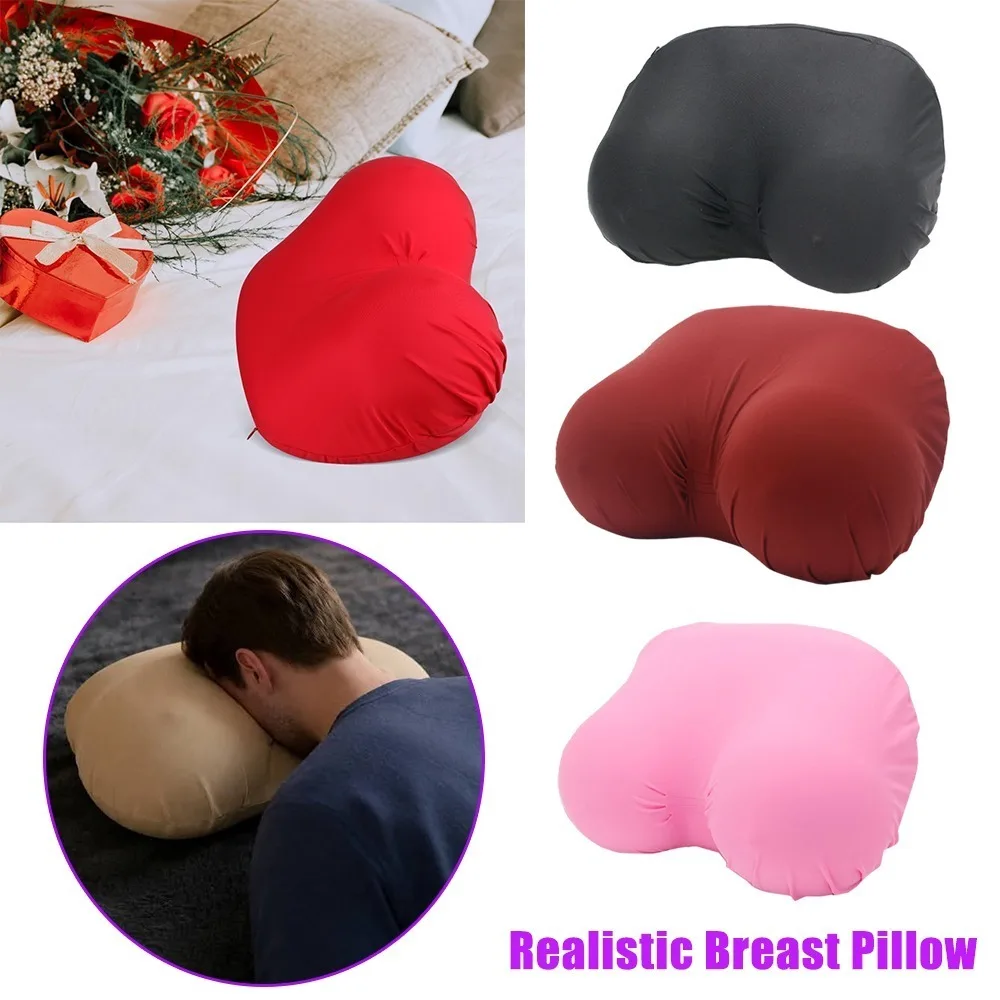 Soft Memory Foam Slow Rebound Breast Pillow Realistic Female Chest Cushion for Sleeping Anime Lover Gift Men Masturbation Cup