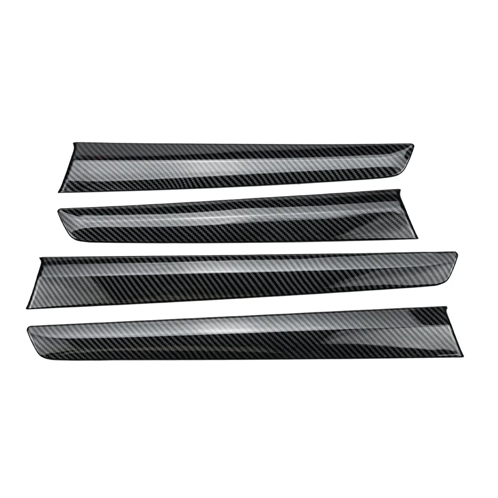 4pcs Carbon Fiber Color Inner Door Line Decorative Trim Cover for ISUZU D-MAX 2012 2013 2014 2015 2016 2017 2018 2019