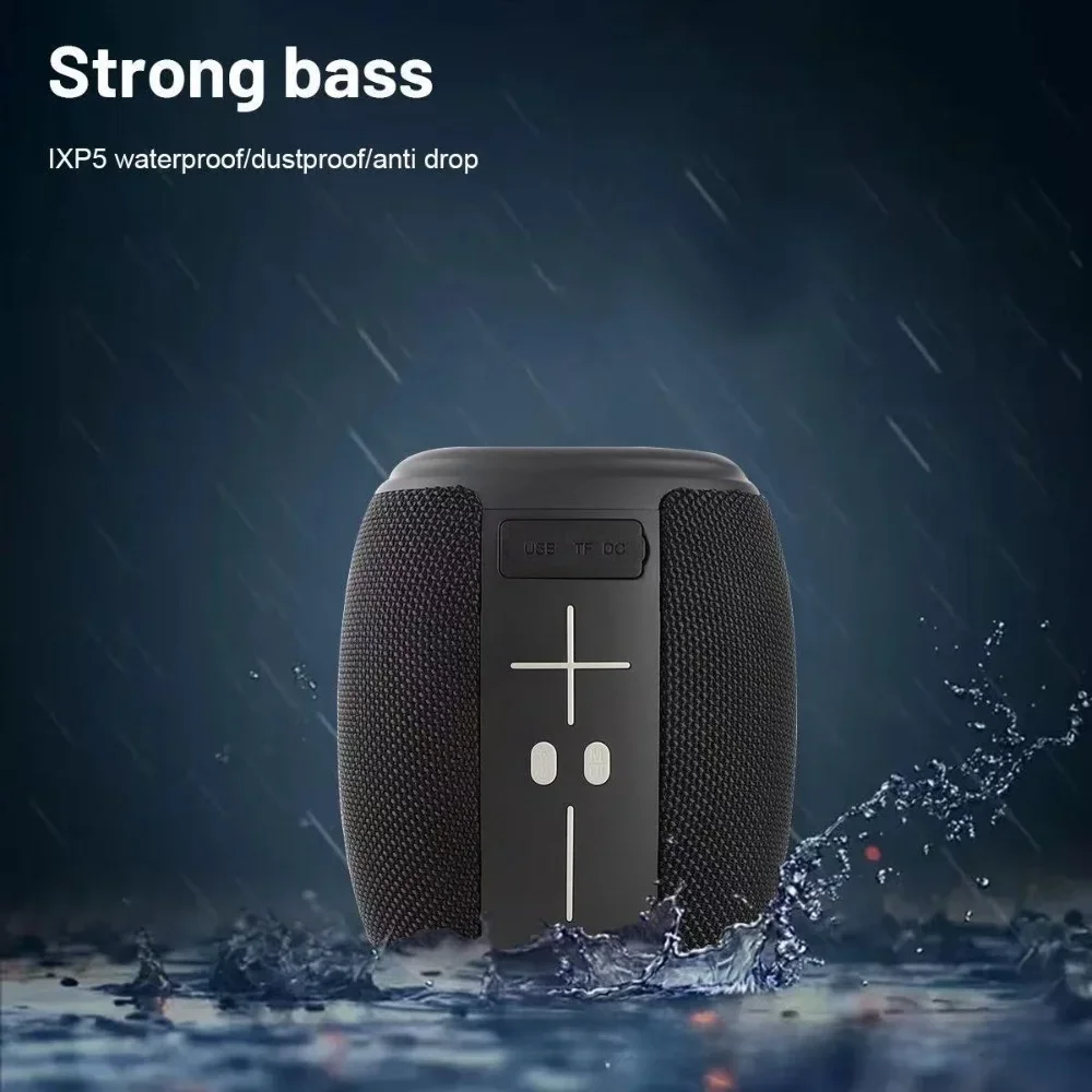 Dual TWS Link Bluetooth Speaker Portable Outdoor Stereo Sound RGB Strobe Light Support TF FM AUX Camping Beach Party Mini Audio
