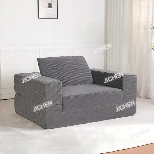 

Компактный диван-кровать JC для людей и животных, современный диван от пола до потолка с подушкой, из вельветовой ткани.