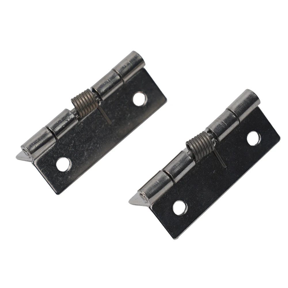 2pcs Stainless Steel Self Closing Hinge for Cabinets Boxes Doors and Enclosures Requiring Reliable Automatic Lid Closure