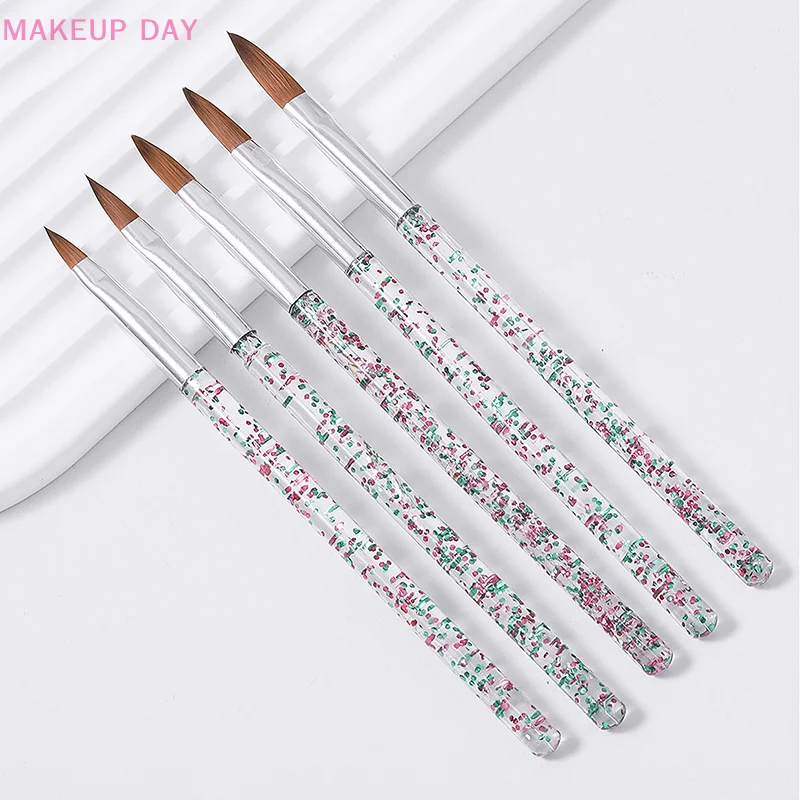 31 pezzi Set di pennelli per Nail Art in Gel acrilico per unghie, Kit di strumenti per pennelli per Manicure per salone professionale domestico, pennello per Nail Liner e punteggiatura