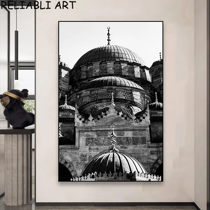 Islamic Style Mosque Architecture Landsc Poster and Prints Canvas Painting Wall Art Pictures For Living Room Home Decor No Frame