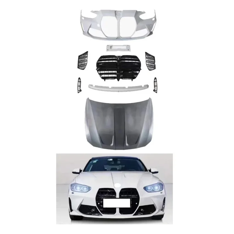

F30 F35 Body Kit Change to M3 M4 Hood Body Kit PP Plastic Body Kits for 3 Series 320i 328i 33iI 335i 340i 2013-2018